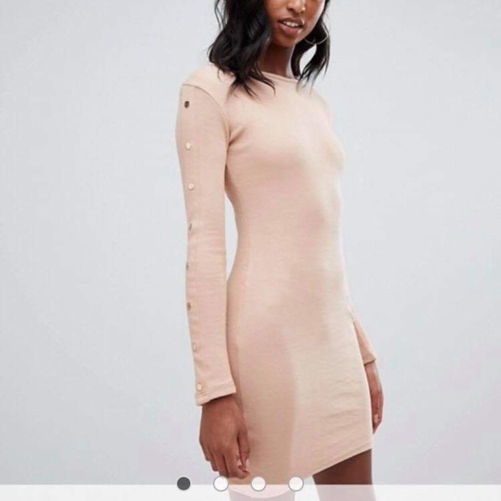 Light pink/ tan bodycon dress